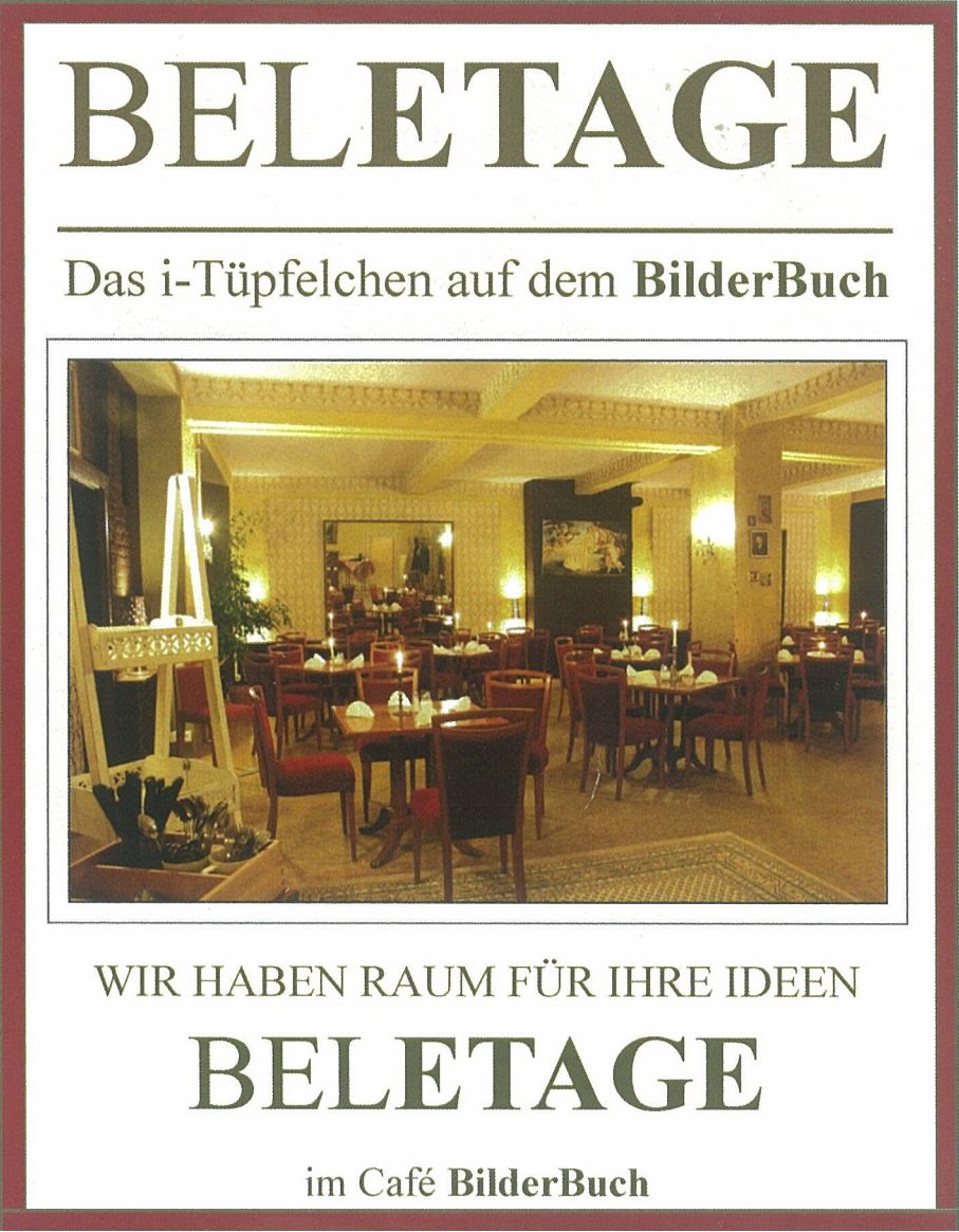 BELETAGE im Cafe Bilderbuch
