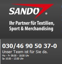SANDOGROUP GmbH - Werbung - Tekstilveredelung