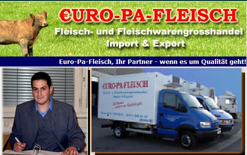 EURO-PA-FLEISCH Fleisch- und Fleischwarengroßhandel Import & Export - Geschäftsinhaber: Gökhan Dodurgali