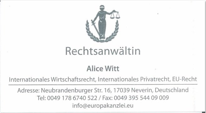 Rechtsanwältin Alice Witt