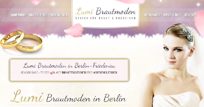 Lumi Brautmoden - Design für Braut und Bräutigam