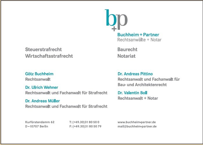 Buchheim & Partner - Rechtsanwälte & Notar - b&p
