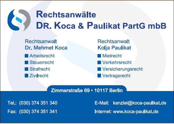 Rechtsanwälte Dr. Koca & Paulikat PartG mbB